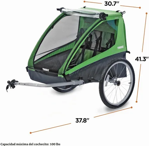 Vista 7 de Thule Cadence - Remolque de bicicleta de 2 asientos