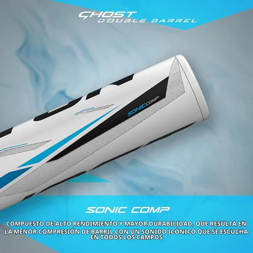 Vista 2 de Easton Bate de sóftbol Ghost de doble barril de lanzamiento rápido Aprobado para todos los campos -11 / -10 / -9 / -8 Drop 2 piezas compuesto