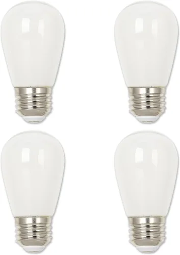Vista 8 de Westinghouse 5282000 - Bombilla LED de filamento esmerilado S14 de 1 vatio (equivalente a 15 vatios), base media