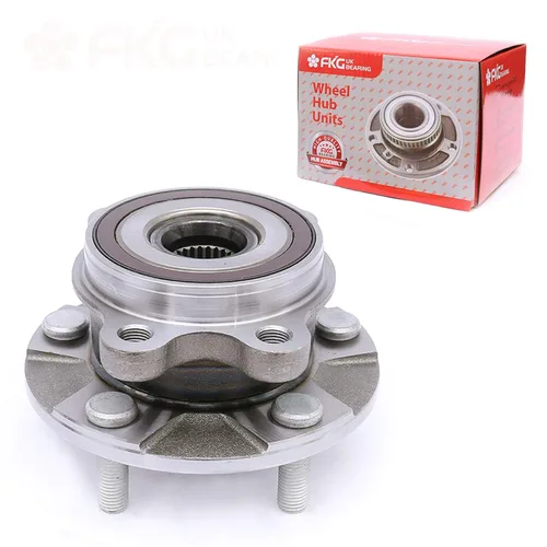 Vista 33 de FKG 513253 Conjunto de buje de cojinete de rueda delantera para A3 TT (Quattro), VW Tiguan Passat Jetta Golf CC EOS Beetle, brida de 4 pernos