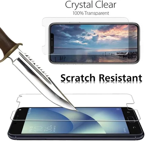 Vista 7 de Funda para Nokia 6300 4G (2.4 pulgadas) con 1 protector de pantalla de vidrio templado, carcasa delgada de TPU transparente, silicona suave a prueba