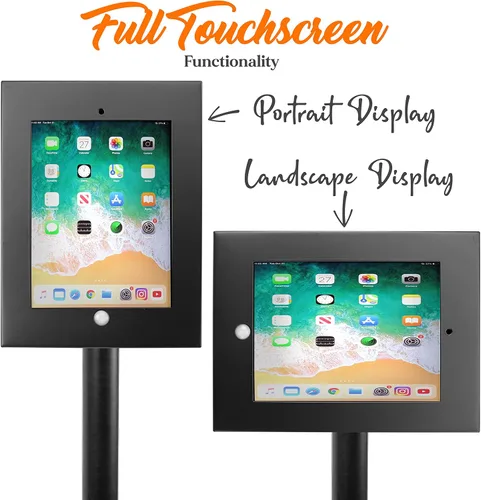 Vista 5 de [Usado] Pyle Soporte de seguridad antirrobo para tablet – Soporte de quiosco de aluminio resistente para iPad 2/3/4/Air – 37.8 pulgadas de altura