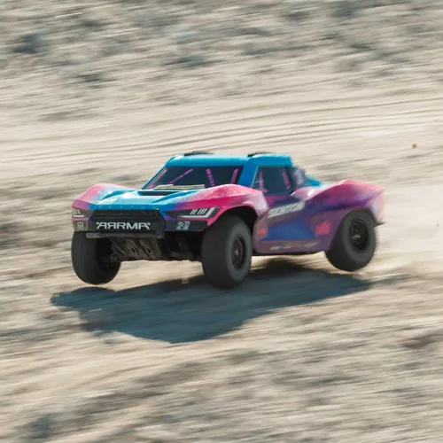 Vista 7 de ARRMA Camión RC 1/10 SENTON 4X4 223S BLX sin escobillas, camión de curso corto RTR (batería y cargador no incluidos) con DSC, azul, ARA4303V4T3