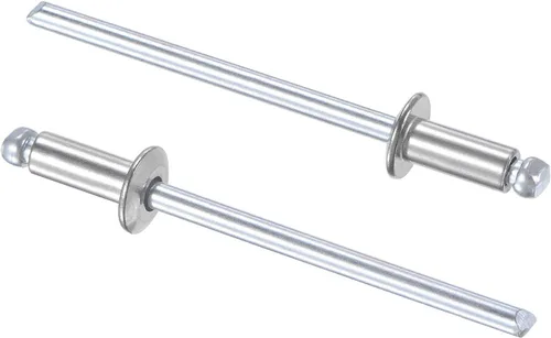 Vista 11 de uxcell Remaches ciegos 304 Acero Inoxidable 0.126 in Diámetro 0.197 in Longitud de Agarre Plata 100pcs