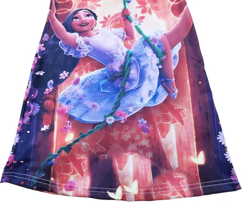 Vista 4 de Encanto Mirabel Dress Isabela Princess Dresses Short Ruffles Sleeve Halloween Costumes