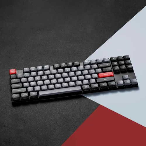 Vista 6 de Keychron K1 Pro TKL Layout Ultra-Slim QMKVIA Teclado mecánico inalámbrico con cable USB Bluetooth personalizado con interruptor rojo Gateron