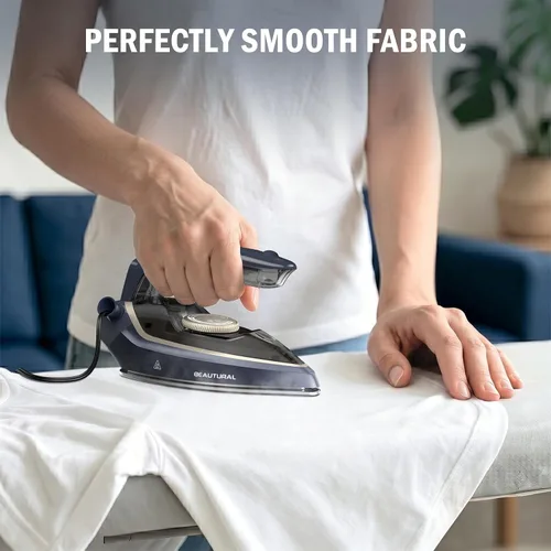 Vista 10 de BEAUTURAL Mini Travel Iron for Clothes with Dual Voltage, 1000 Watts