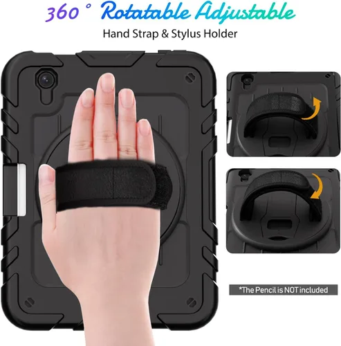 Vista 4 de Funda para iPad mini 7 A17 Pro/iPad mini 6 de 8.3 pulgadas, funda para iPad mini de 7ª/6ª generación (2024/2021) con soporte para lápiz/soporte