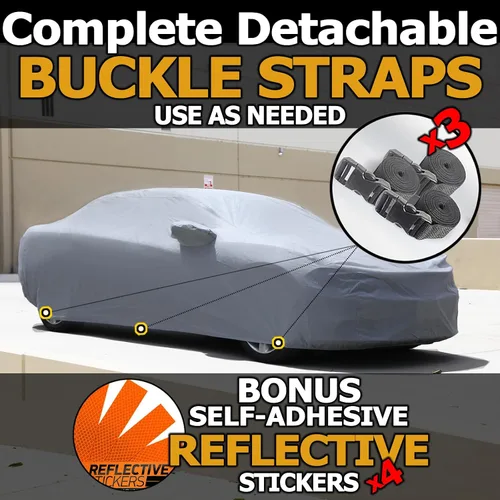 Vista 6 de Funda para auto compatible con Honda Civic Type-R 2016 2017 2018 2019 2020 2021 Honda Civic Type-R W/Type-R Big Spoiler XTREMECOVERPRO Diamond Gris
