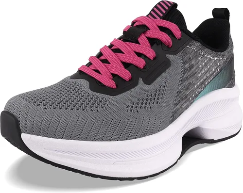 Vista 7 de QUINMOK Tenis antideslizantes para mujer, de malla, para caminar y correr