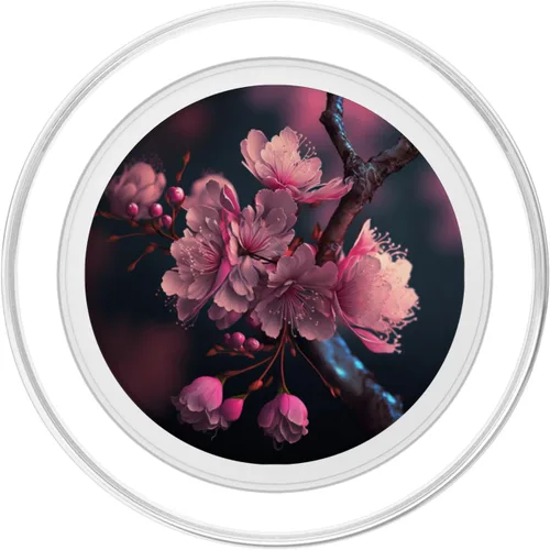 Vista 2 de Diseño de flor de cerezo japonés para PopSockets MagSafe PopGrip para iPhone