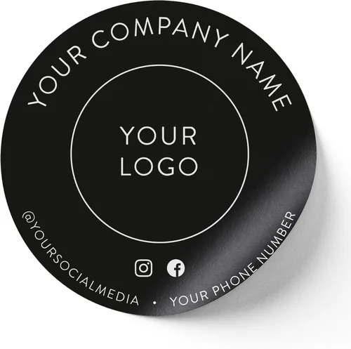 Vista 26 de Calcomanías de vinilo personalizadas con tu imagen, texto, diseño y logotipo. Etiquetas comerciales personalizadas impermeables para embalaje