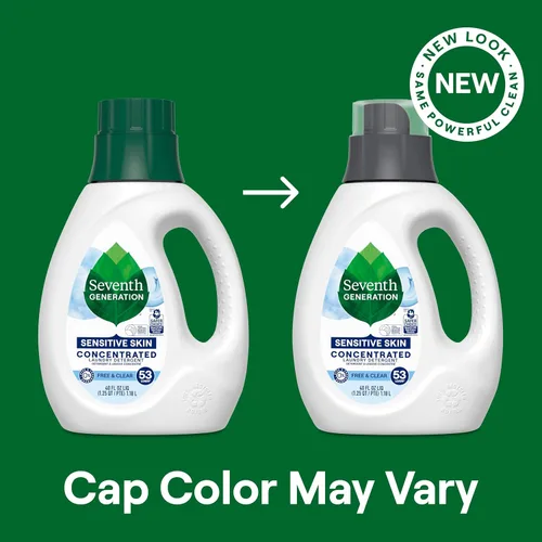 Vista 8 de Seventh Generation Detergente Líquido Concentrado para Ropa Free & Clear Sin Fragancia 40 oz