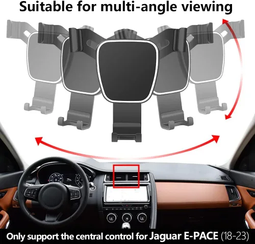 Vista 5 de Soporte de teléfono de coche para Jaguar E-PACE 2018-2023 E PACE Accesorios para automóvil, soporte de navegación, decoración interior, soporte