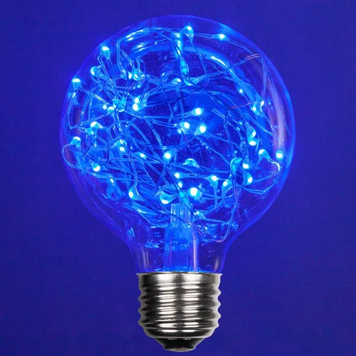 Vista 27 de Wintergreen Lighting LEDimagine - Bombilla de cadena de hadas, colgante de globo LED, bombilla ST64 con base E26 (dorado)