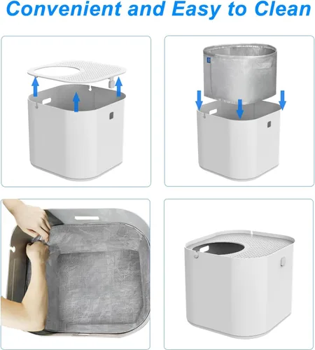 Vista 3 de Paquete de 4 forros reutilizables para caja de arena para gatos Mod Kat, tipo A