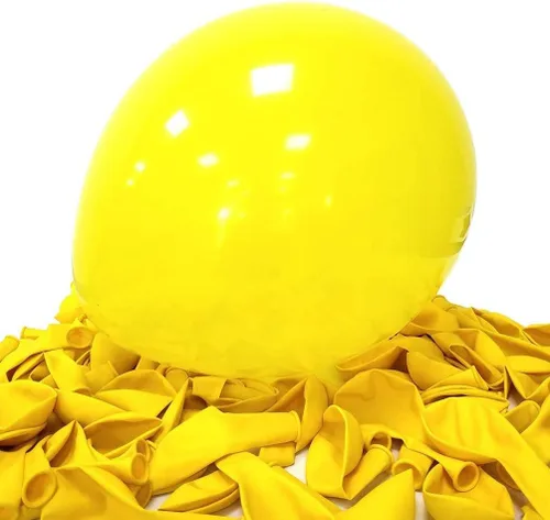 Vista 2 de 100 globos azules, amarillos y blancos para fiesta de Minions, 100 globos de látex, cinta para globos de lujo para cumpleaños de Minions Despicable