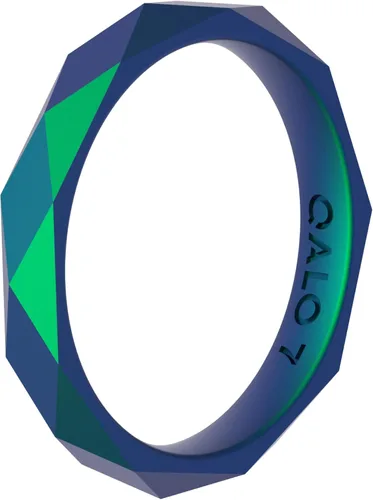 Vista 29 de QALO Anillos de compromiso de goma para mujer, diseñados para exteriores y Pack A: Treelined