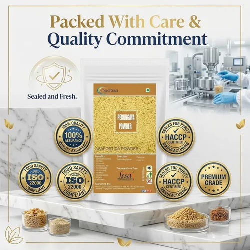 Vista 3 de Neotea Asafoetida Powder Pure Hing Heeng Spice Auténtico ingrediente de cocina indio Potenciador de sabor aromático Masala natural