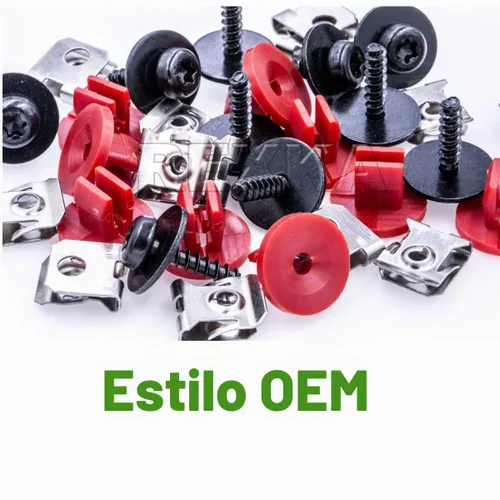Vista 9 de Rexka 10 juegos de tornillos T30 para cubierta de protección contra salpicaduras de motor T30, kit de clip de tuerca de perno compatible con Ford