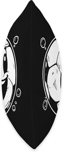 Vista 2 de Soccer Ball Cartoon Look Football Throw Pillow