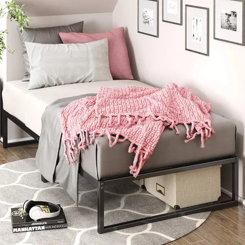 Vista 9 de Zinus Plataforma de cama/Base de colchón de 12 pulgadas, no necesita sommier/soporte de rejilla de metal, cama doble