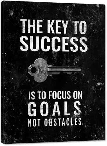 Vista 33 de Arte de pared motivacional Zero Talent Required - Póster de 10 claves del éxito, impresiones con citas positivas, decoración inspiradora de pared