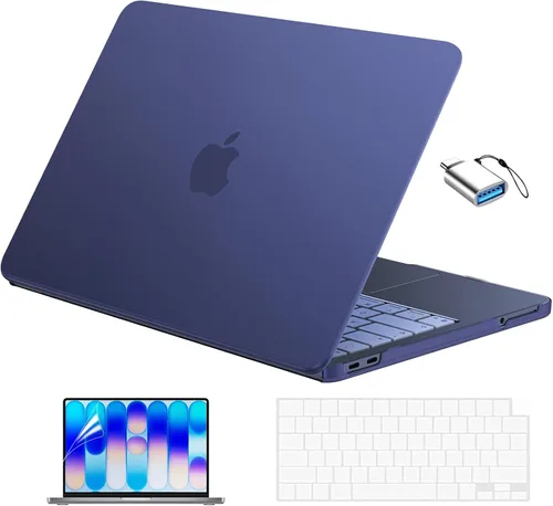 Vista 23 de EooCoo Funda para MacBook Neo de 13 pulgadas modelo A3404 2026 con chip A18 Rubor de cristal