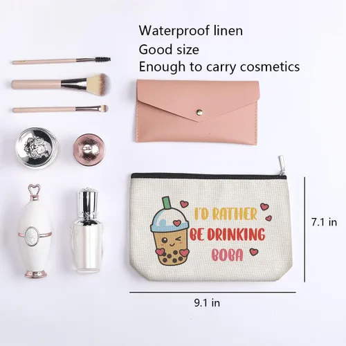 Vista 2 de Bolsa de maquillaje para fanáticos, regalos para mujeres, amantes de las canciones, amantes de la película, bolsa de cosméticos, regalo de viaje