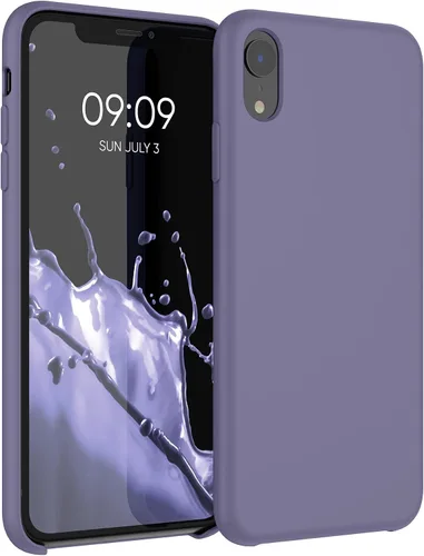 Vista 10 de kwmobile Funda compatible con Apple iPhone XR - Funda de silicona TPU con acabado suave - Mango