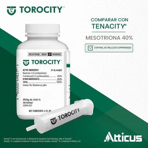 Vista 2 de Atticus Herbicida Mesotriona Torocity (8oz) - (Comparar con Tenacity)