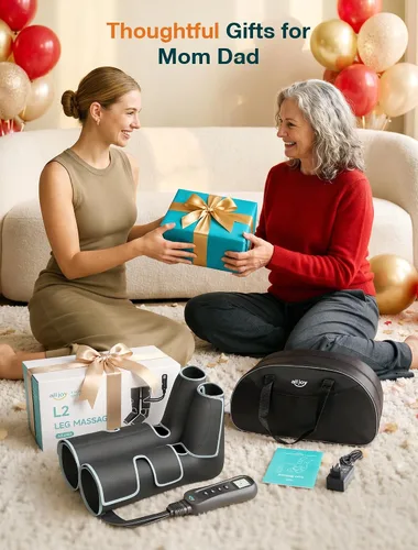Vista 8 de Masajeador de piernas ALLJOY para circulación y alivio del dolor FSA, regalos para papá, mamá, Día de la Madre, Día del Padre, masajeador de piernas