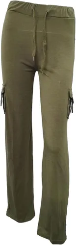 Vista 3 de Pantalones de yoga con corte de bota para mujer, cintura alta, pantalones de pierna ancha, pantalones de entrenamiento holgados, pantalones cargo