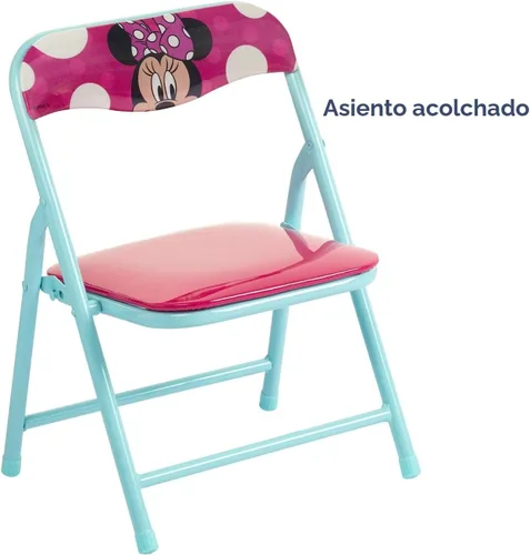 Vista 4 de Jakks Pacific Minnie Jr - Juego de mesa de actividades con una silla, verde azulado y rojo