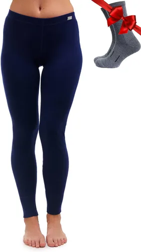 Vista 30 de 100% lana merino capa base mujer pantalones - Leggings térmicos ropa .Negro 250