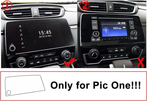 Vista 7 de ZFM Protector de pantalla de vidrio templado compatible con Honda CRV 2017-2022, dureza 9H, alta definición, protector de pantalla táctil central