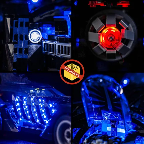 Vista 6 de BrickBling - Luz LED solamente, compatible con Lego Forever Batmobile