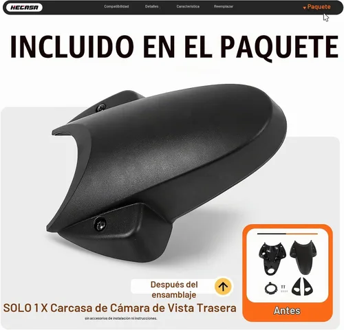 Vista 6 de HECASA View - Carcasa para cámara de respaldo compatible con Mercedes-Benz 14-18