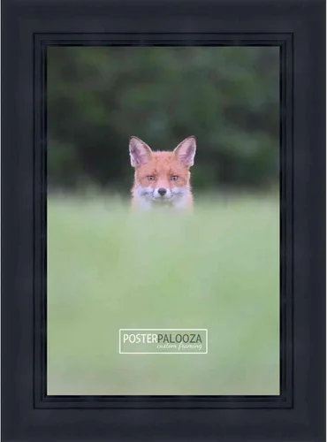 Vista 13 de Poster Palooza 5x5 Inch Contemporary Black Complete Wood Square Picture Frame with UV Acrylic Plexiglass, Foam Board Backing & Hardware Included