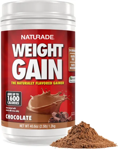 Vista 10 de Naturade - Mezcla de bebida totalmente natural para ganar peso - Sin gluten, sabor delicioso, 1600 calorías por porciones - Ganador de masa