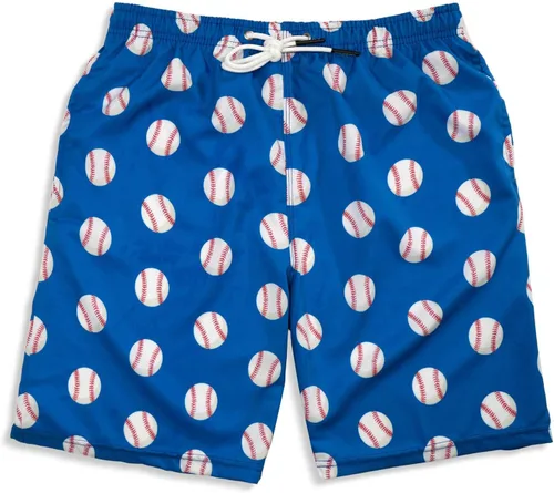 Vista 15 de ChalkTalkSPORTS Traje de baño de béisbol Shorts de natación Tallas para jóvenes y adultos