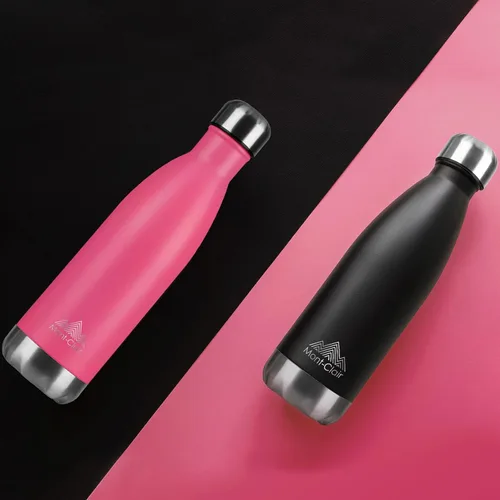 Vista 4 de Mont-Clair H2O - Botella de agua de acero inoxidable aislada al vacío, sin BPA, botella de bebidas frías 12 horas y calientes las 24 horas, metal