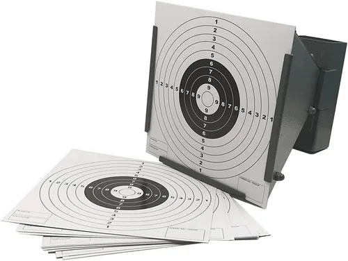 Vista 3 de Trampa de pellets, objetivo de trampa BB con 100 papeles montado en la pared para rifles de aire Airsoft, pistola de aire para entrenamiento de tiro