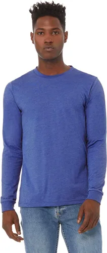 Vista 108 de Canvas Filmore 3501 - Camiseta de 4.2 onzas para hombre manga larga (1) Ceniza + (1) Jaspeado atlético