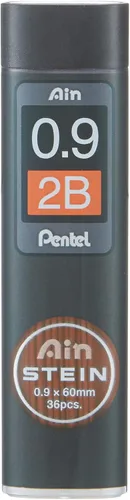 Vista 2 de Pentel Ain Stein - Lápiz mecánico, 0.035 in, 2B, 36 minas (C279-2B)