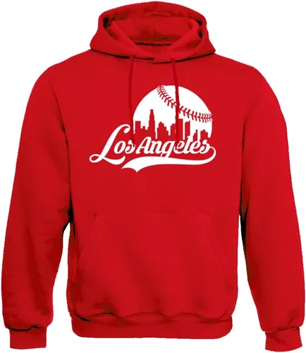 Vista 36 de Xtreme Apparrel Cityscape Skyline - Sudadera con capucha para hombre para fanáticos del béisbol