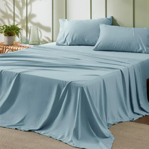 Vista 28 de Bedsure Juego de sábanas para cama individual - 3 piezas de sábanas suaves para cama individual - Transpirables y refrescantes - Calidad hotelera