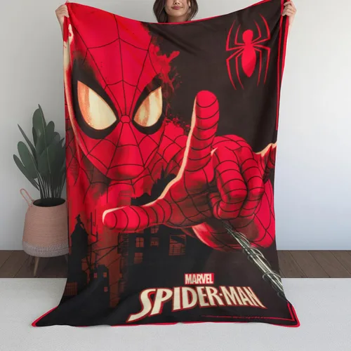 Vista 5 de Silver Buffalo Marvel Universe Spider-Man Spidey Close Up Web Shooter 45" x 60" Manta de forro polar, Manta suave y acogedora, 180 GSM