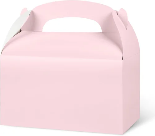 Vista 15 de DjinnGlory Paquete de 36 Cajas Pequeñas Azules de Obsequios para Fiestas, Cajas Gable, Cajas de Regalo de Papel para Baby Shower, Cumpleaños, Fiesta