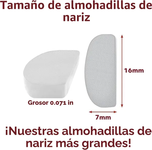 Vista 7 de Setex Gecko Grip - Almohadillas antideslizantes para la nariz de 0.071 in de grosor, (5 pares transparentes) fabricadas en Estados Unidos